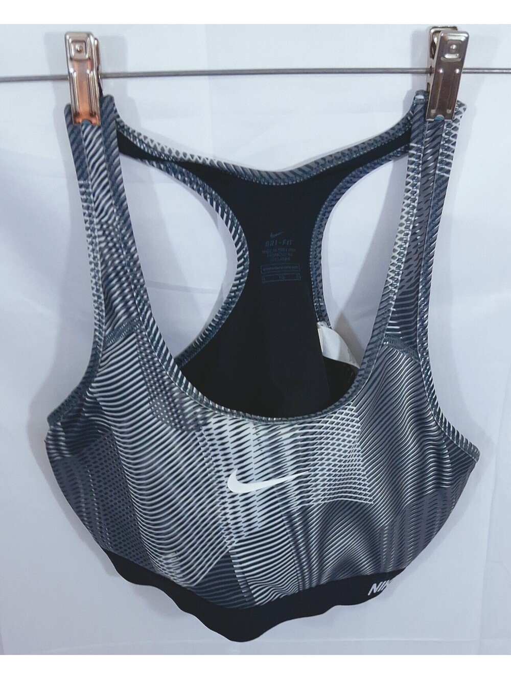 Nike PRO Women's Classic Padded Frequency Sports Bra XL 743204-010 640135634260